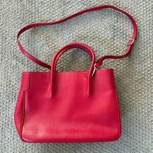 Brooks Brothers - Elegant Red Leather Handbag